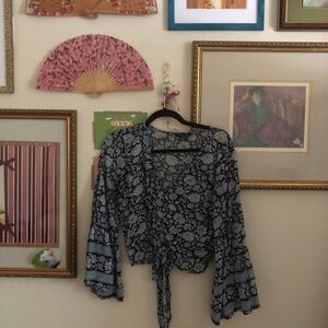 bell sleeve floral top from American Eagle
